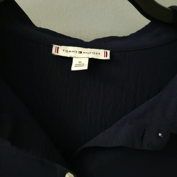 Navy Women's Roll Up Shirt - Picture 2 of 5